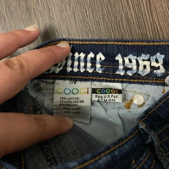 Coogi capris multi color bedazzled butt size 7/8 - Picture 7 of 8